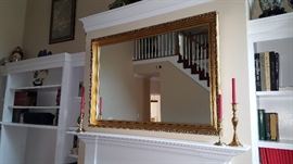 Large gilded mirror