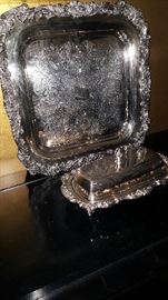 Platter and butter dish