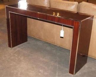 Bolier Contemporary Nickel and Ebony Console