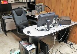 3 Section Desk; Desk Chair