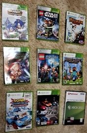 Xbox Games: Sonic Generations, Sonic All-Star Racing Transformed, Rayman Origins, MineCraft, The Crew, Lego Star Wars III, Lago Star Wars The Force Awakens, Lego Harry Potter Years 1-4 & 5-7