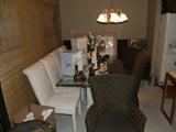 Dining table with beautiful chairs (2 sets to choose from!)