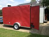 12 foot enclosed trailer, 10 foot open trailer