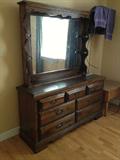 Dresser with mirror