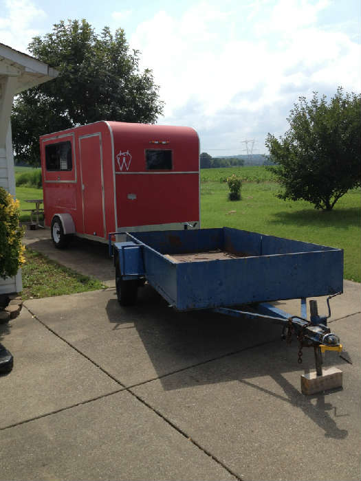 12 foot enclosed trailer, 10 foot open trailer