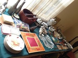 Plates, Pewter Oil & Vinegar, Dansk Salad Bowl, Decorative Items