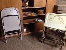 Folding Chairs, TV Trays