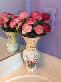 These flowers never need watering...the best kind.  And that vase......shabby for shure..... :)
