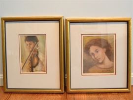 Pastels signed "Francine Henry"