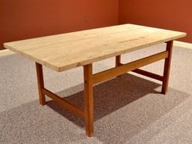 Travertine top table