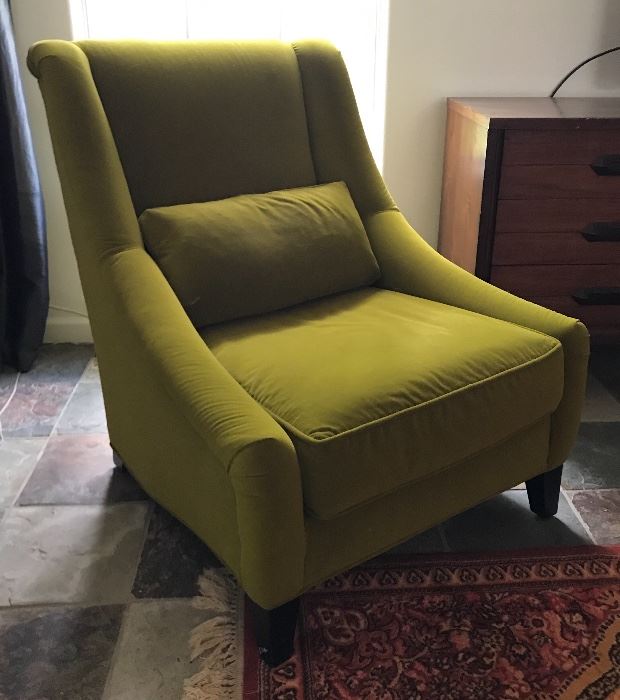  Mitchell Gold and Bob Williams velvet  chair