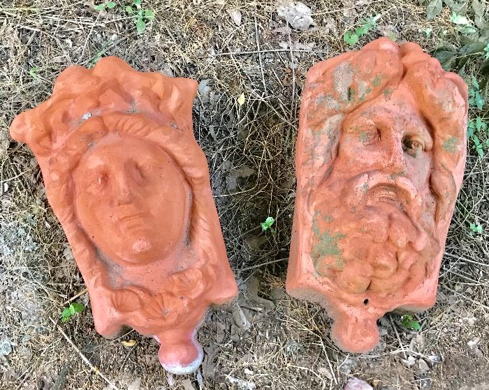 large terra cotta wall sconces