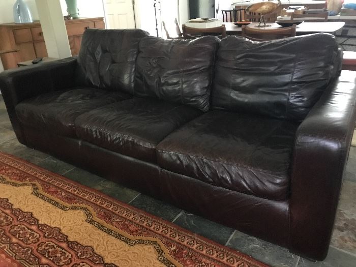 leather sofa and love seat