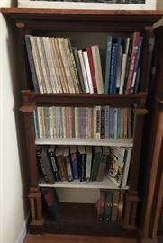 lots of interesting books and book cases