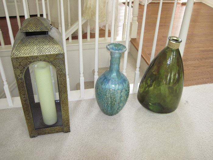 Tall Candle Lantern, San Miguel Recycled Glass