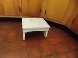 Hand made wooden 1 step stool