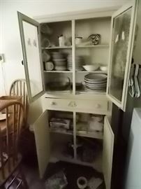 Depression china cabinet bought with war bonds during WWII.  Still in great shape!