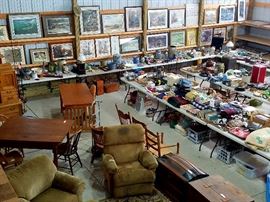 Antique furniture and Flexsteel sofa, chair, ottoman, recliner, washer/dryer, side by side refrigerator and more. 