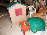 playhouse and sand box