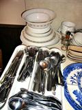 silverware and corelle dishes