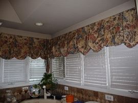 VALANCES W/BOARD & BLINDS FOR SALE