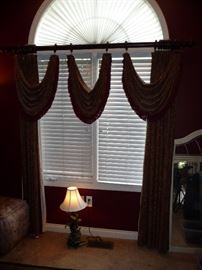 DRAPERY & ROD, BLINDS FOR SALE