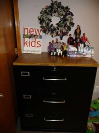 FILING CABINET, NEW KIDS ON THE BLOCK MEMORABILIA