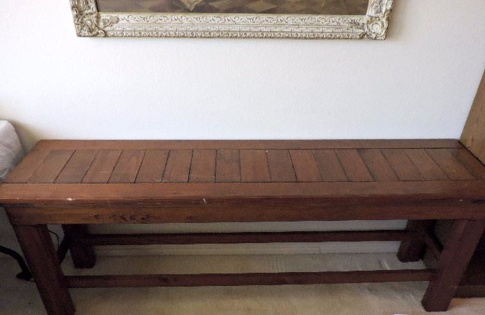 Solid wood sofa table