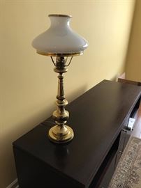 ONE BRASS LAMP $75