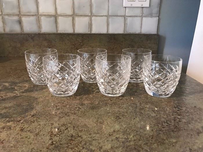 SET OF SIX WATERFORD GLASSES - $95 SET