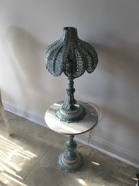 LAMP, SMALL DECORATIVE TABLE