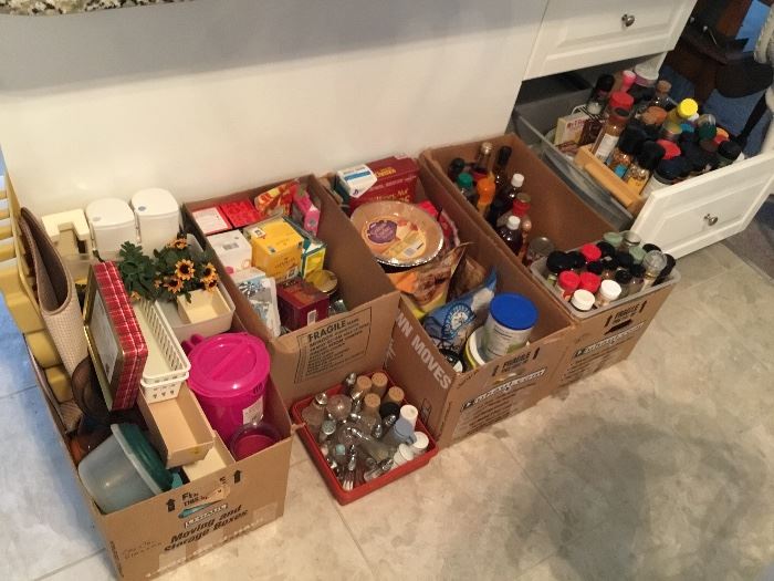 PLASTICWARE, PANTRY ITEMS, SPICES