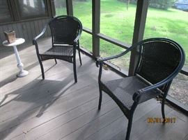 Pr. Patio Chairs & plant stand