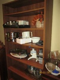 Bookcase & kitchenware
