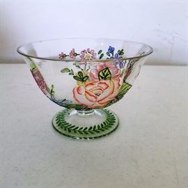 Hand painted fruit bowl