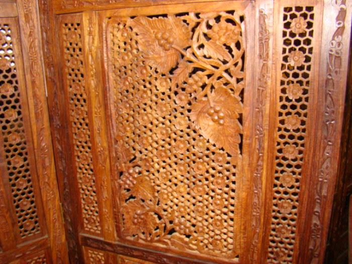 carved wooden room dividers