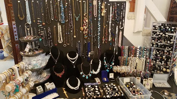 A great selection of costume jewelry