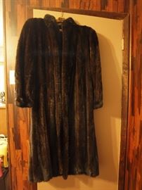 Real fur coat