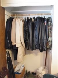 Vintage leather coats.