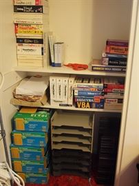 Office supplies. Computer programming books.