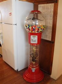 Bubble gum ball machine.