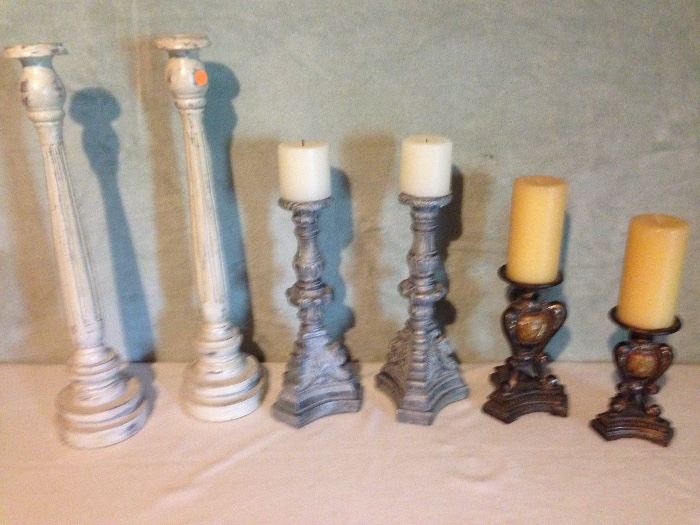 Decorative candle stick pairs