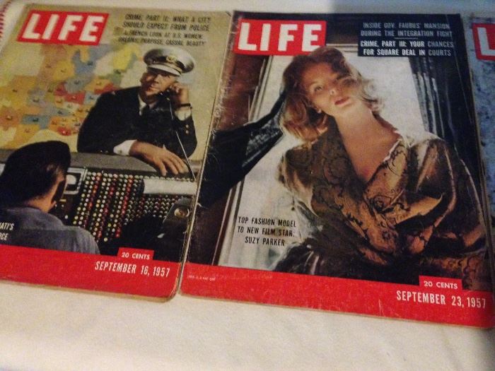 Life magazines 50's and 60's