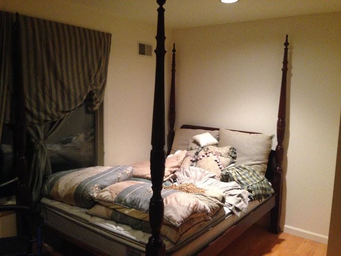 Antique four poster bed