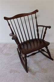 Windsor back rocking chair.