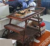 Wicker Tea Cart
