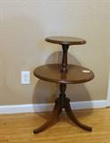 Two-tier mahogany table