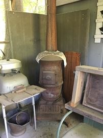 Cast iron stove from Catawba River