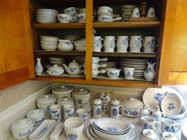 Huge set of Pfatzgraff Yorktowne dinnerware plus many accessories.