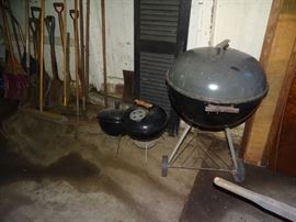 Weber charcoal grills.